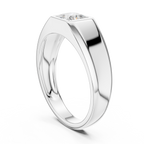 Princess Cut Diamond Men's Signet Ring