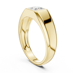 Princess Cut Diamond Men's Signet Ring