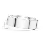 0.25 CT Princess Cut Bezel Set Men's Signet Ring