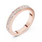 Channel Set Diamond Men's Wedding Band