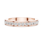 Channel Set Diamond Men's Wedding Band