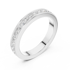 Channel Set Diamond Men's Wedding Band