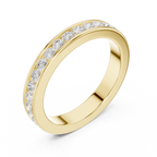 Channel Set Diamond Men's Wedding Band