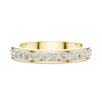 Channel Set Diamond Men's Wedding Band