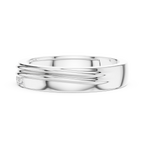Three Diamond Men's Wedding Band
