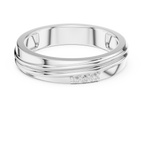 Three Diamond Men's Wedding Band