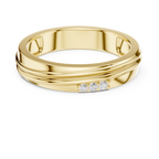 Three Diamond Men's Wedding Band