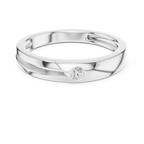 Bezel Set Diamond Men's Wedding Band