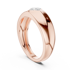 Princess Cut Diamond Men's Signet Ring