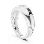 Princess Cut Diamond Men's Signet Ring
