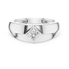 Princess Cut Diamond Men's Signet Ring