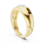 Princess Cut Diamond Men's Signet Ring