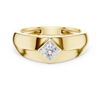 Princess Cut Diamond Men's Signet Ring