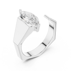 Marquise Cut Diamond Men's Solitaire Ring