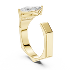 Marquise Cut Diamond Men's Solitaire Ring