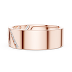 Channel Set Diamond Men's Wedding Band