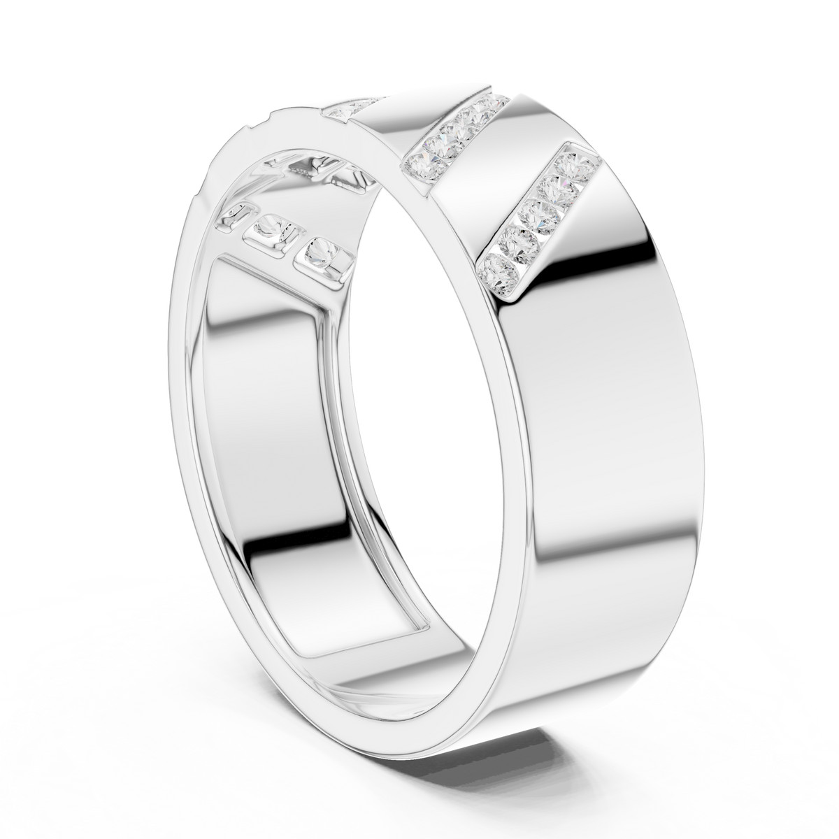 Regent Diamond Wedding Band – view 2 of 12, lab grown diamond band | Jewelix Atelier