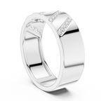 Channel Set Diamond Men's Wedding Band