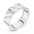 Channel Set Diamond Men's Wedding Band