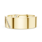 Channel Set Diamond Men's Wedding Band