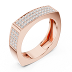 Diamond Pavé Men's Signet Ring