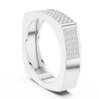 Diamond Pavé Men's Signet Ring