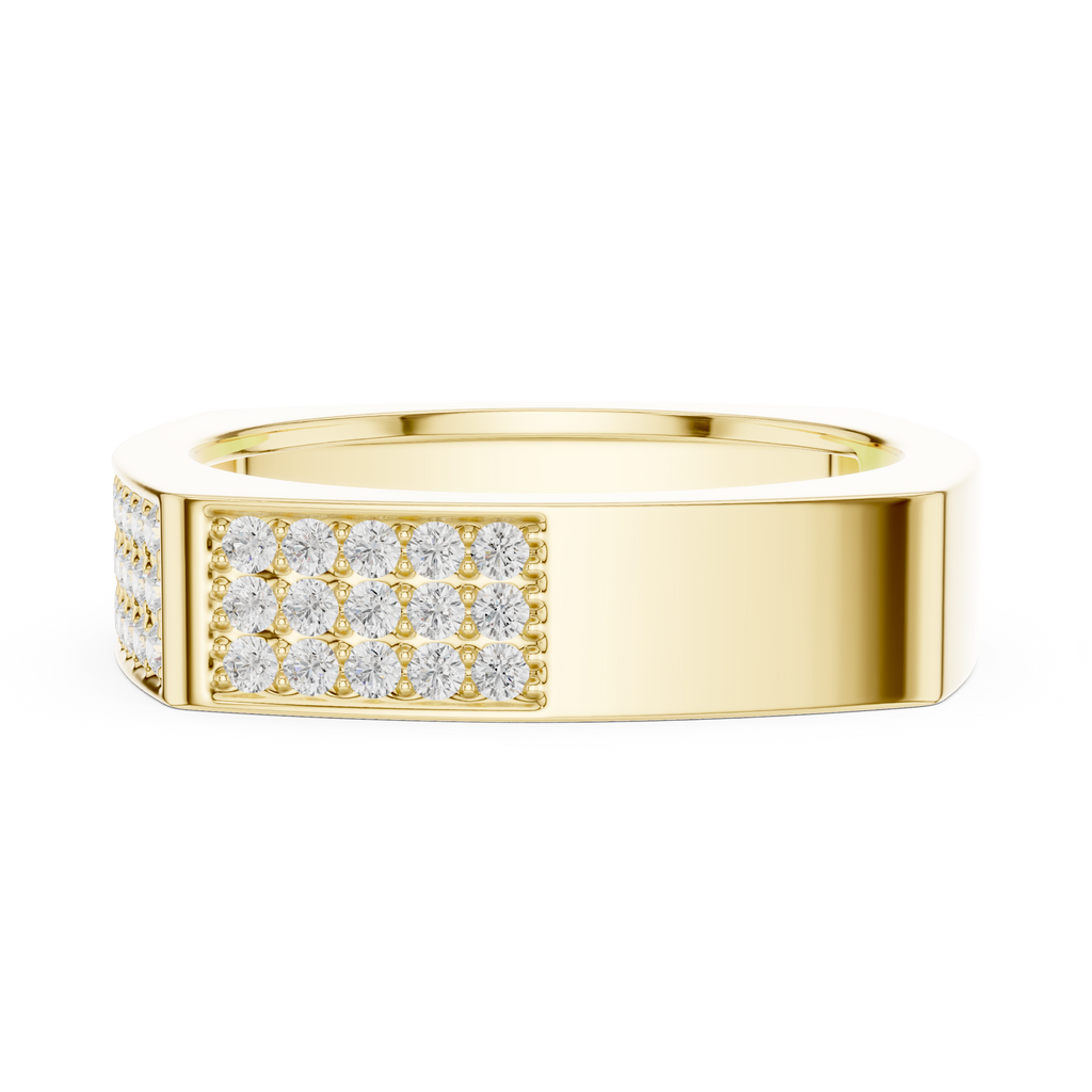 Diamond Pavé Men's Signet Ring