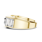 Baguette Cut Diamond Men's Signet Ring