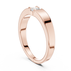 Round Diamond Men's Solitaire Ring
