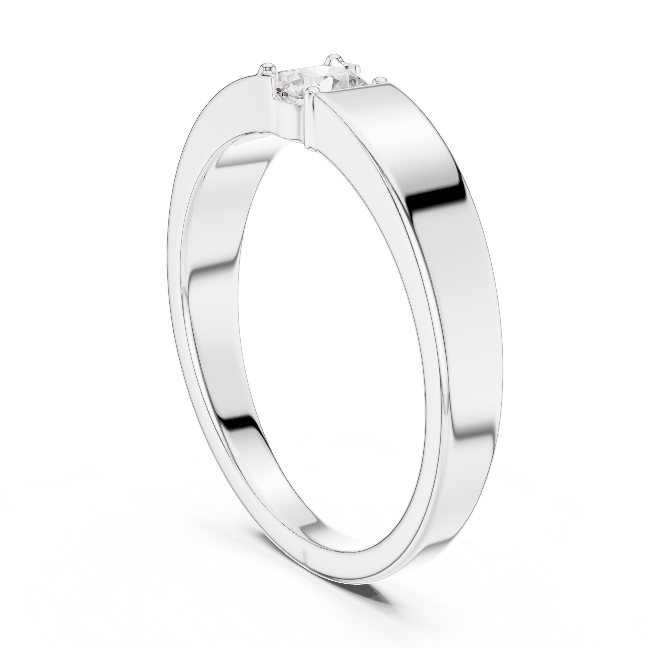 Round Diamond Men's Solitaire Ring