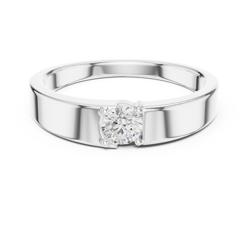 0.30 ct Round Diamond Men's Solitaire Ring – Style SBMR(38)-1 — Jewelix Atelier