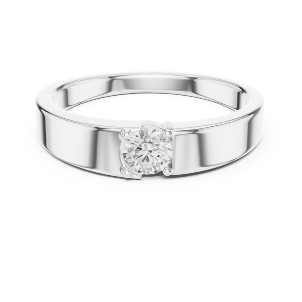 0.30 ct Round Diamond Men's Solitaire Ring – Style SBMR(38)-1