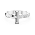 0.21 CT Pavé Diamond Men's Bar Ring