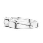 Round Diamond Modern Men's Solitaire Ring