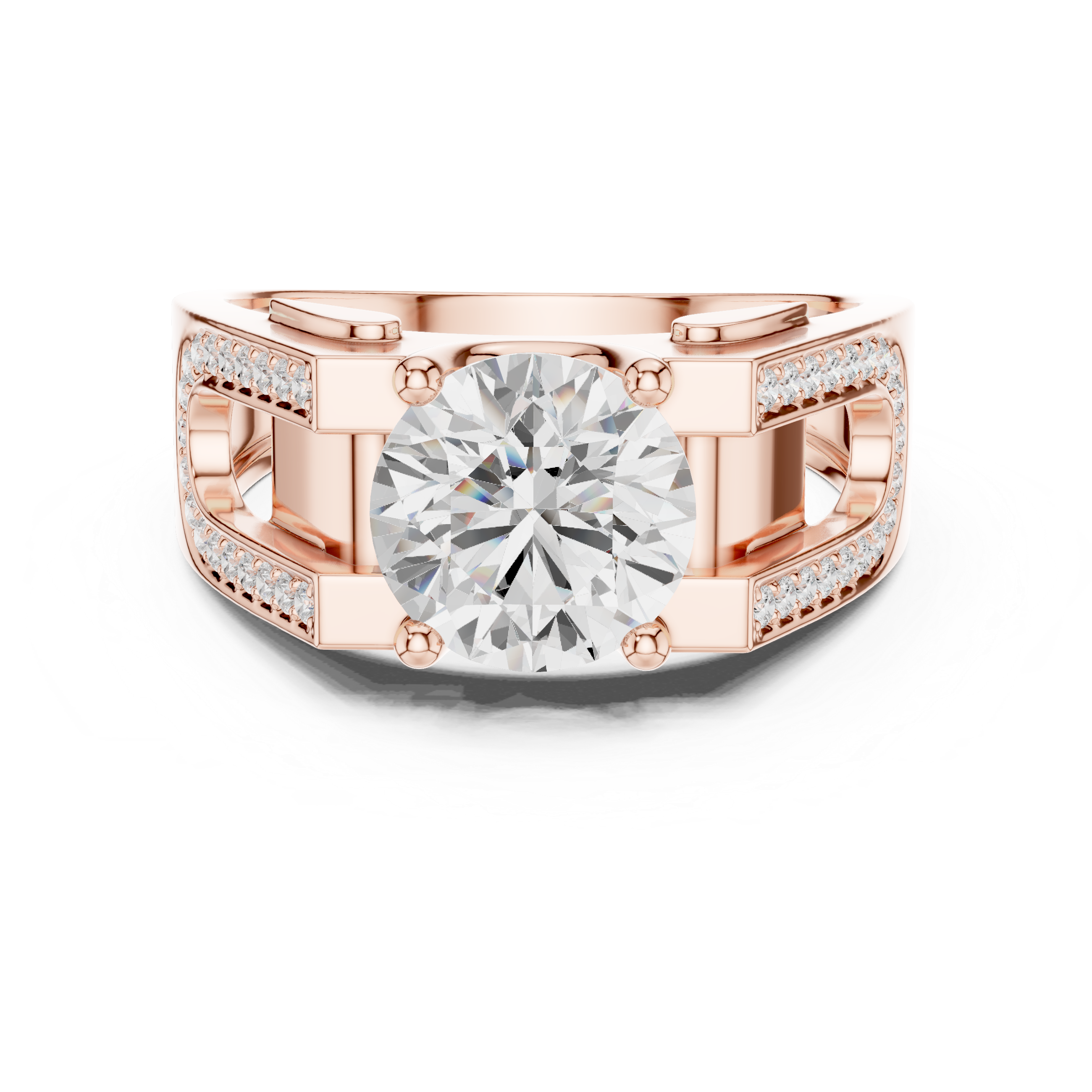 Diamond Pavé Men's Statement Ring