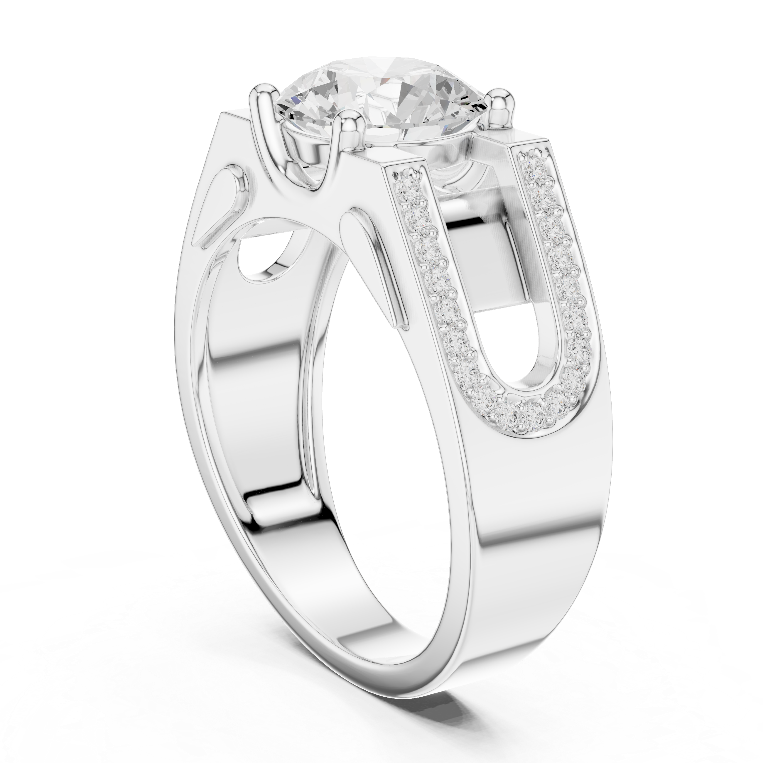 Diamond Pavé Men's Statement Ring
