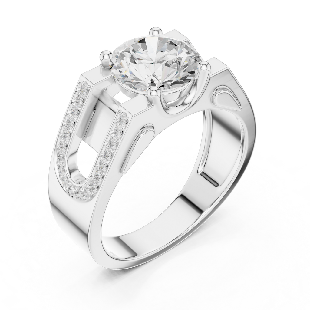 Diamond Pavé Men's Statement Ring