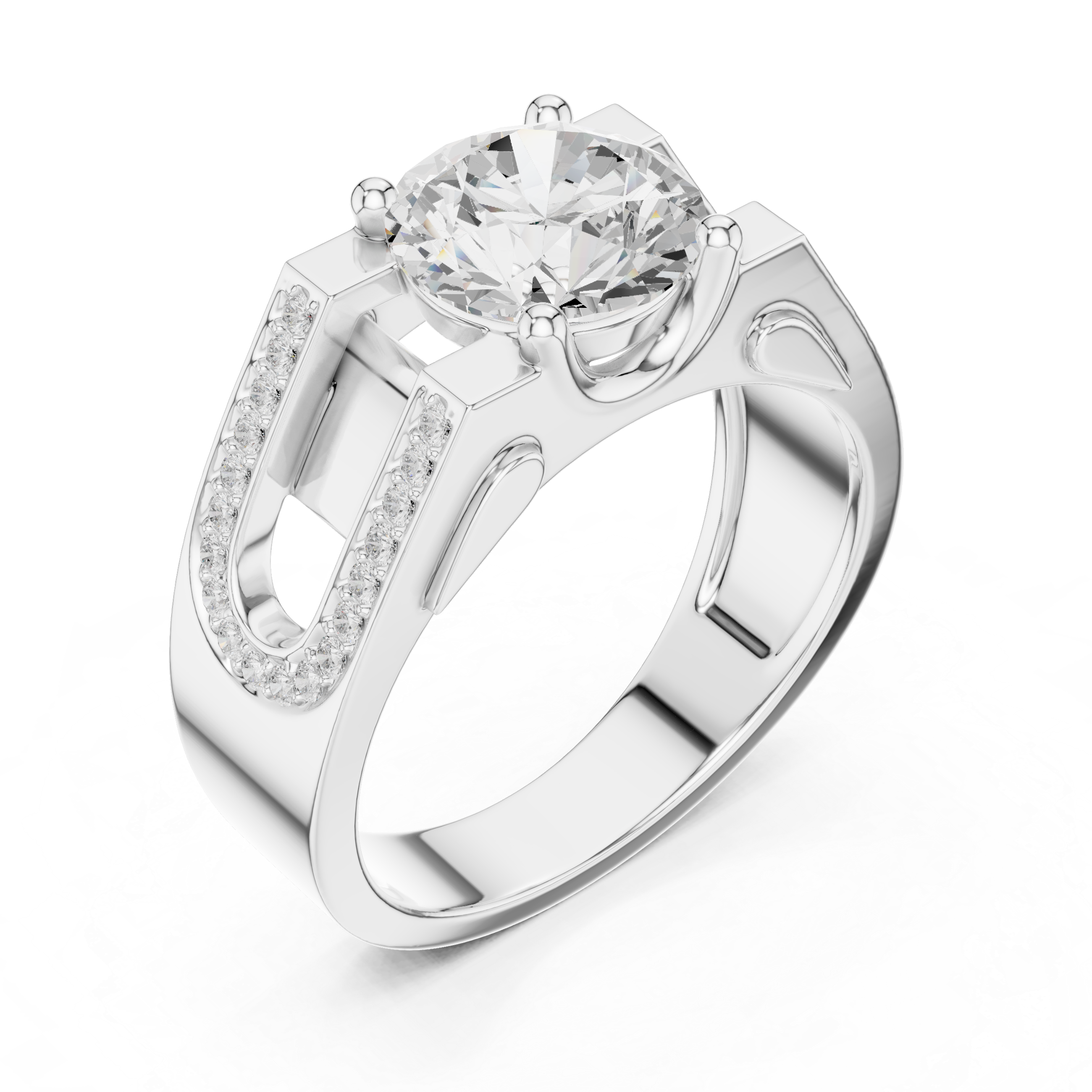Diamond Pavé Men's Statement Ring
