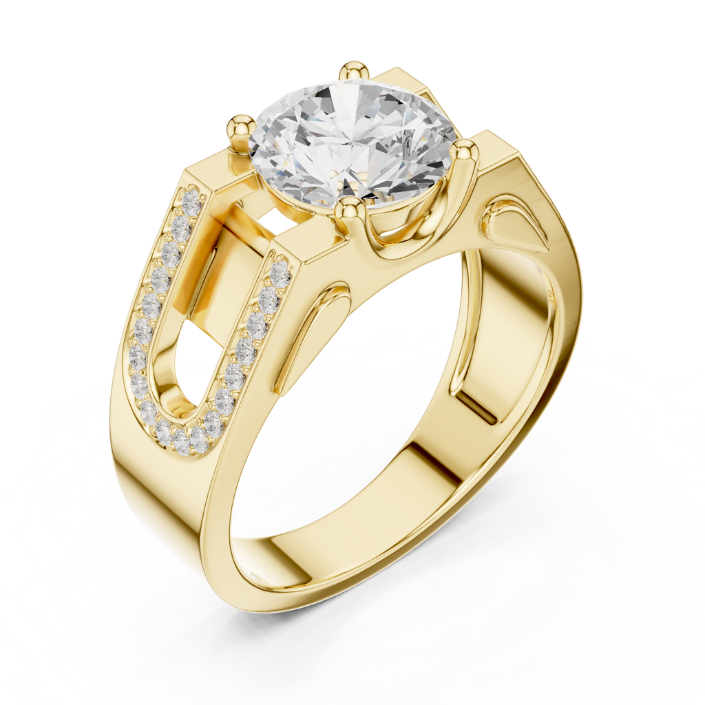 Diamond Pavé Men's Statement Ring