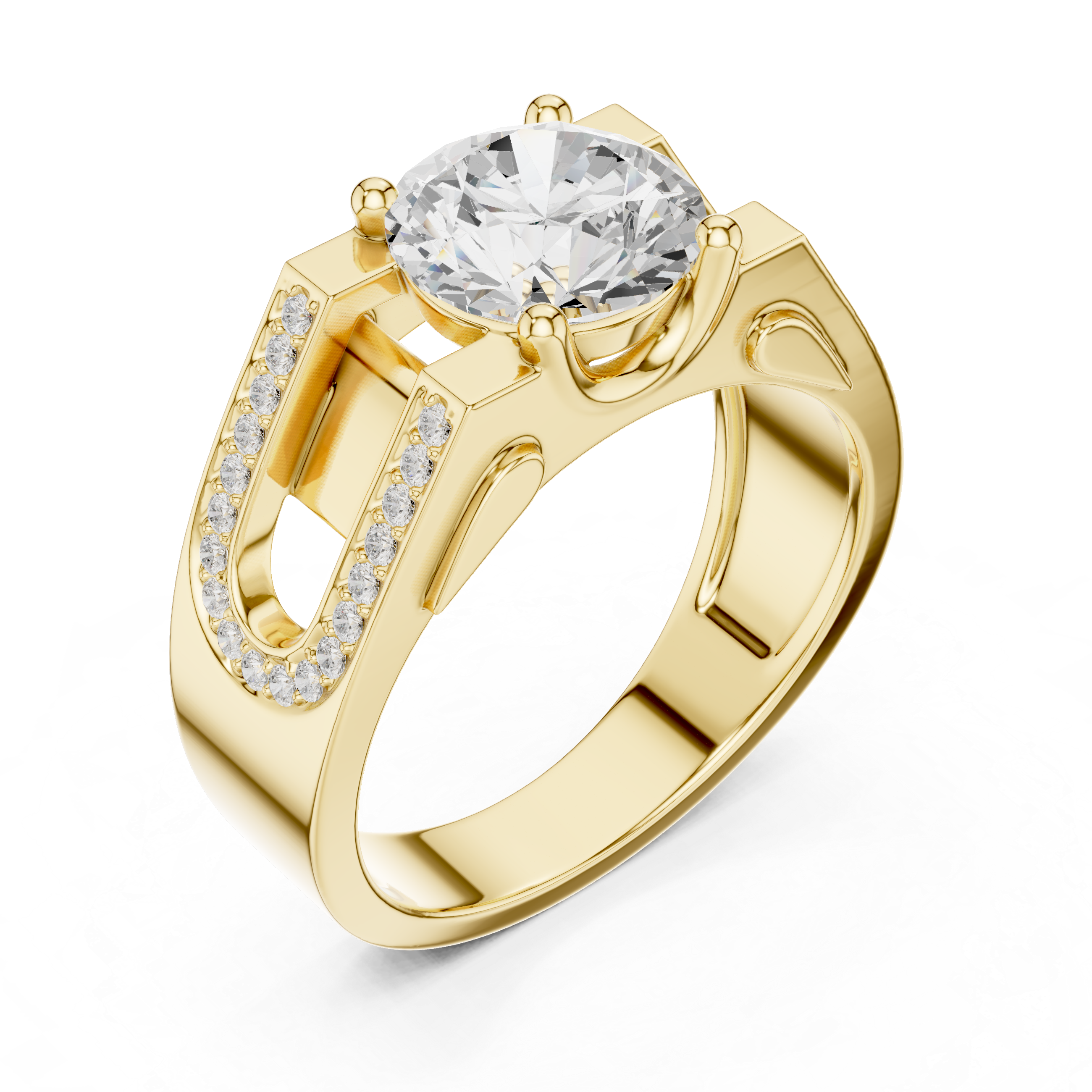 Diamond Pavé Men's Statement Ring
