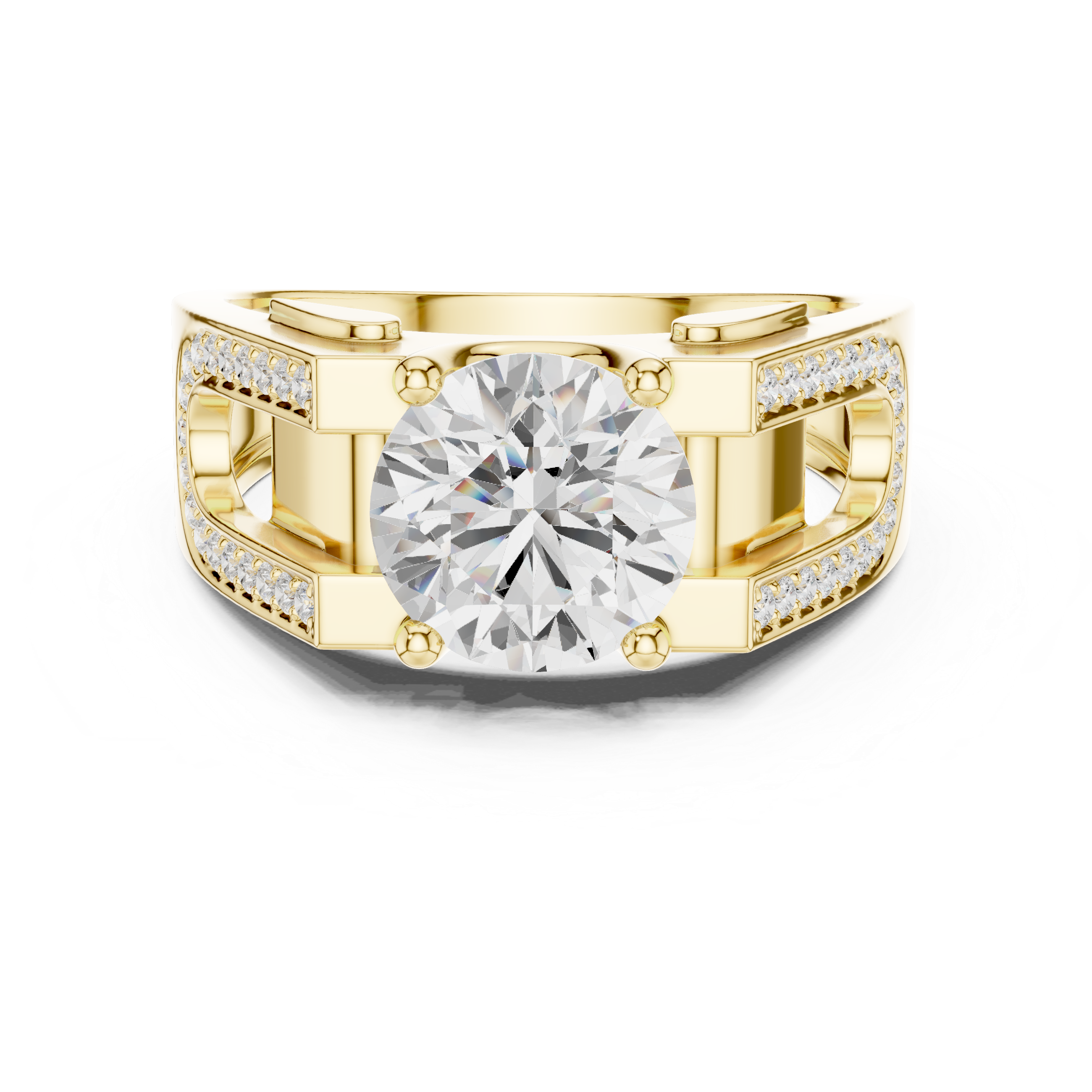 Diamond Pavé Men's Statement Ring