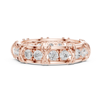 Round Diamond Eternity Wedding Band Ring