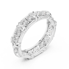 Round Diamond Eternity Wedding Band Ring