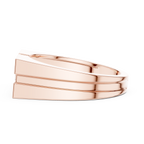 Geometric Princess Diamond Men's Signet Ring