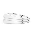 Geometric Princess Diamond Men's Signet Ring