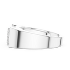 Multi-Row Pavé Diamond Men's Signet Ring