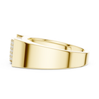Multi-Row Pavé Diamond Men's Signet Ring