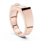 0.19 CT Diamond Signet Ring for Men