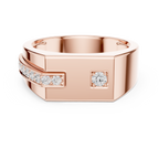 0.19 CT Diamond Signet Ring for Men