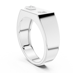 0.19 CT Diamond Signet Ring for Men